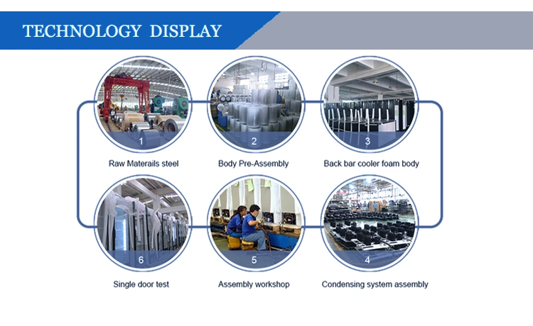 Glass Door Upright Merchandiser with Fan Cooling and 1000L Volume